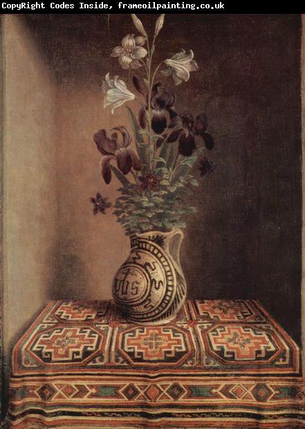 Hans Memling Vase mit Blumen